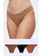 Fimelle Rio Γυναικεία Slip 3Pack Animal/Caramel/Black