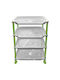 HOMie Raft De Bucătărie Din Plastic Capacitate 4 Verde 35x18x49cm