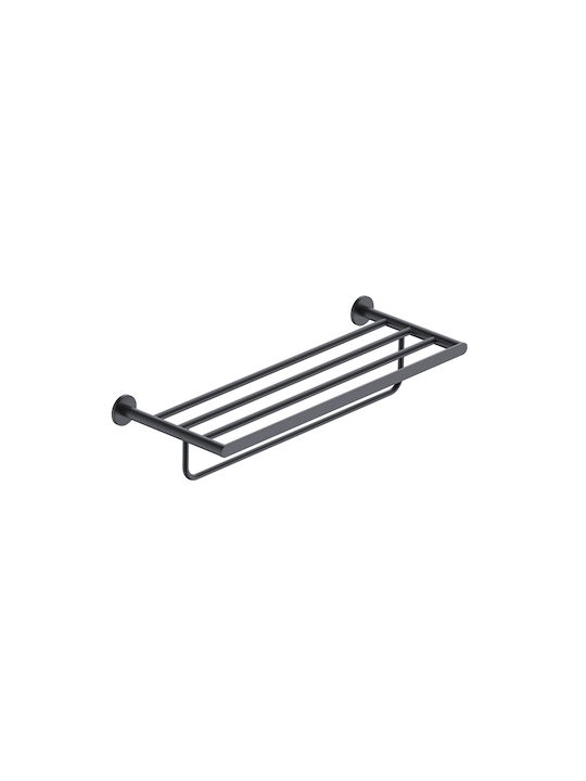 Imex CAP003-05/NG Wall-Mounted Bathroom Shelf Unit with 4 Positions ​59.8x21cm Black