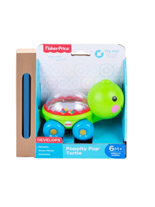 Παιχνιδολαμπάδα Pull-along Turtle για 6+ Μηνών Fisher Price
