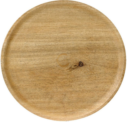 Kaemingk Round Decorative Platter Brown 30.5x30x5cm