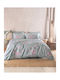 Rythmos Bettbezug-Set Baumwolle Einzelbett mit Kissenbezug 160x250 Springtime Green