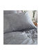 Rythmos Pacify Kissenbezug-Set mit Umschlagumschlag Grey 50x70cm.