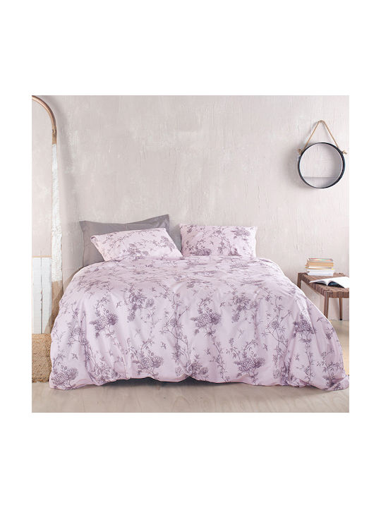 Rythmos Aurora Set Față de Pernă cu plic de acoperire Purple 50x70cm.