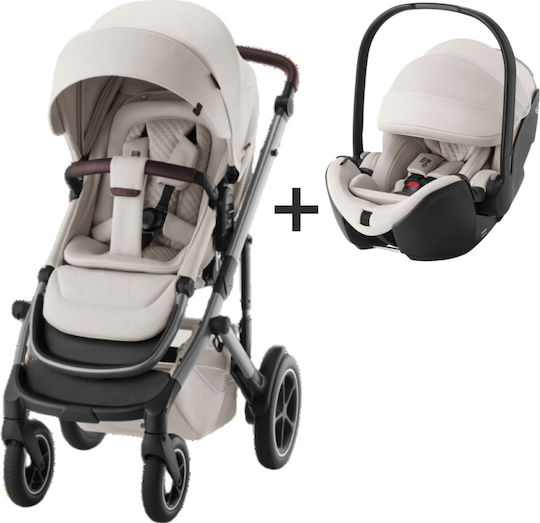 Britax Romer Smile 5Z Ρυθμιζόμενο Καρότσι 2 σε 1 Kατάλληλο για Nεογέννητο Soft Taupe 13.8kg