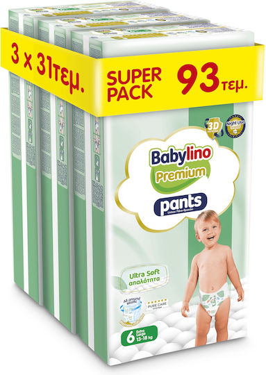 Babylino Diaper Pants Premium Pants No. 6 for 13-18kg 93pcs
