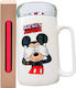 Πασχαλινή Λαμπάδα Mickey Στρογγυλή Αρωματική και Χειροποίητη 15εκ.