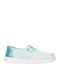 Fabric Kids Loafers & Moccasins with Laces Turquoise Wendy Y Mermaid Shimmer