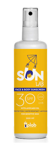 Uplab Pharmaceuticals SunLab Αντηλιακό Προσώπου & Σώματος SPF30+ σε Spray 200ml