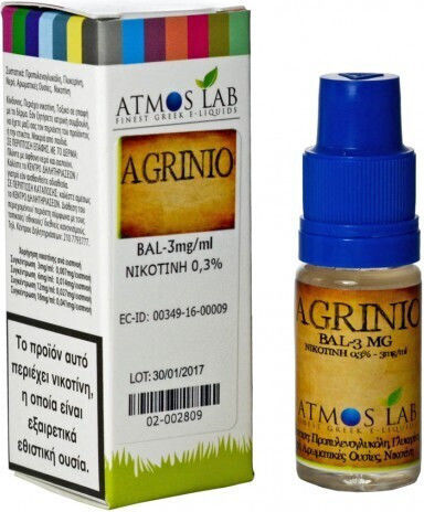 Atmoslab Έτοιμο Υγρό Αναπλήρωσης Agrinio με Καπνική Γεύση 6mg 10ml