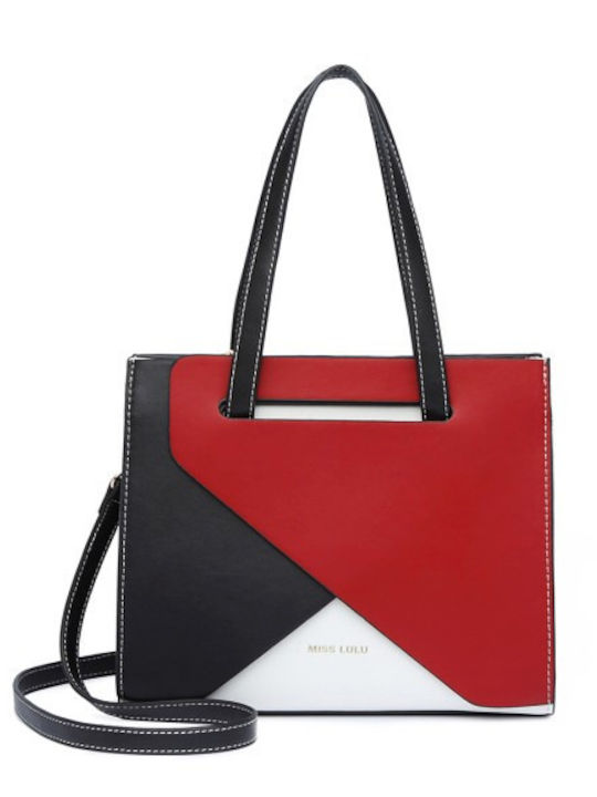 Miss Lulu Γυναικεία Tote Τσάντα Κόκκινη