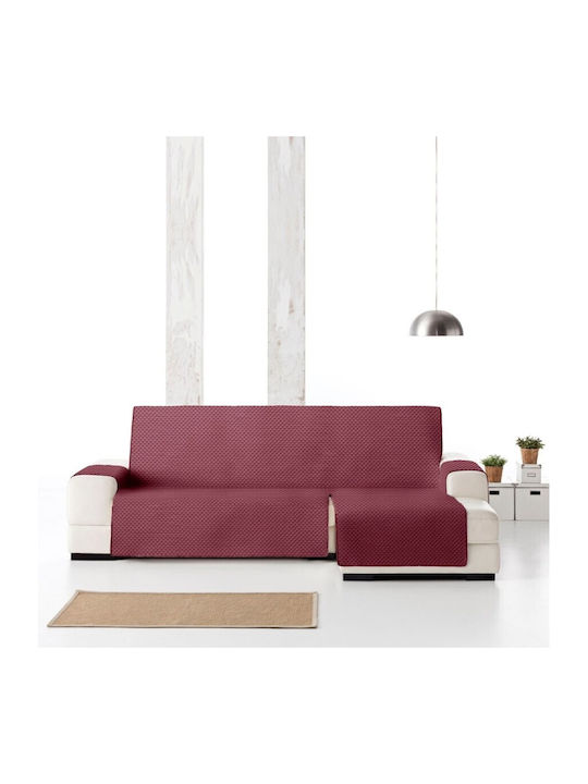 Eysa Oslo Elastic Cover for Corner Sofa Burgundy 300εκ. 1pcs F337208D