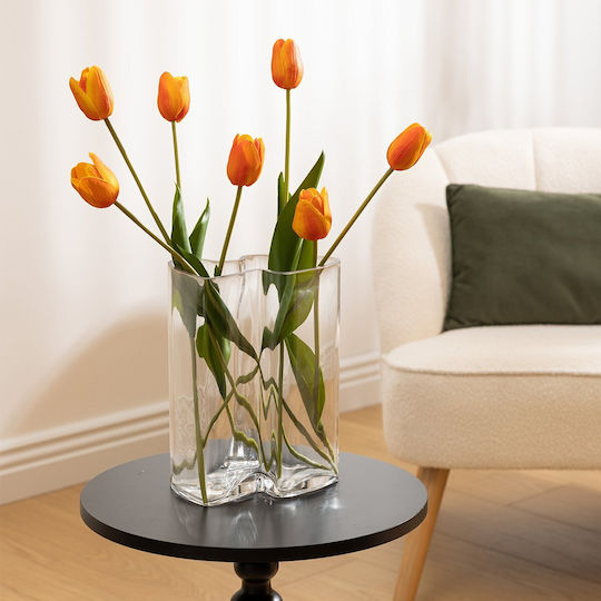 Vase Glas Kade Transparente Abmessung Φ19xΥ25cm