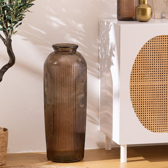 Διακοσμητικό Βάζο Glas Braun 27x27x72cm 1Stück