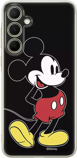 Disney Mickey Back Cover Silicon Negru (Galaxy A55)