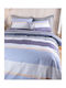 Rythmos Duvet Set Single 160x240cm Boost Blue 2pcs