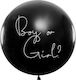 Black Gender Reveal Confetti Balloon 40"