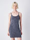 Summer Mini Dress Dark Grey