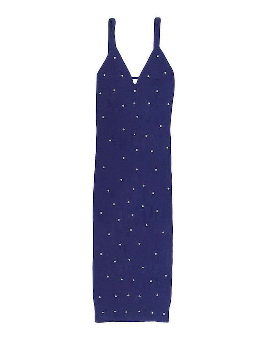 Summer Midi Dress Blue Navy