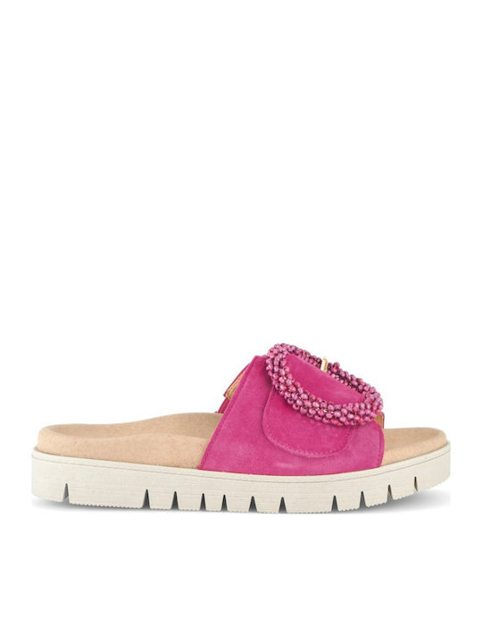 Gabor Leather Women's Flat Sandals Anatomic in ...