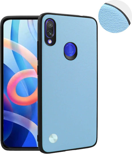 Bodycell Vegan Cover Back Cover Plastic / Leather Blue Redmi Note 7 / 7 Pro