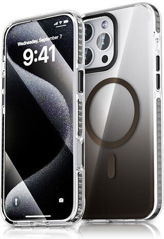 Premium Задна корица Силикон Водоустойчив Сив (iPhone 16 Pro Max)