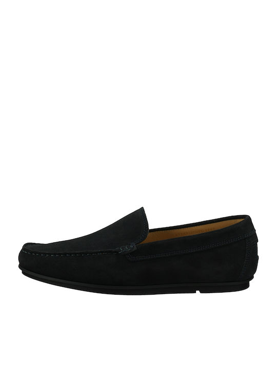 Wilmon Δερμάτινα Ανδρικά Loafers σε Μπλε Χρώμα