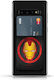 Sticker Калъф за карти Leather Pocket Stickers Marvel Iron Man Black