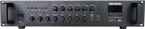 Hikvision DS-QAE0A120G1-VB6 Commercial Amplifier 6 Channels 120W/100V and USB Bluetooth Connections