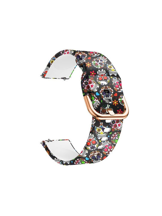 Silicone Multicolour Strap for Vivoactive 4s Vivosmart 3 Huawei Watch Gt4 Gt5 41mm Gt5 Pro 42mm