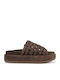 Flache Sandalen für Damen Flatforms in Braun Farbe