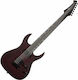 Spira S-407 Mwr 7-saitige E-Gitarre Satin Weinrot