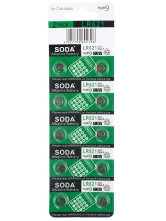MediaRange Soda Μπαταρίες Silver Oxide Ρολογιών 1.5V 10τμχ