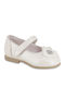Kinder Pumps & Ballerinas Anatomisch mit Bügel- und Schleifenverschluss Leder Perle