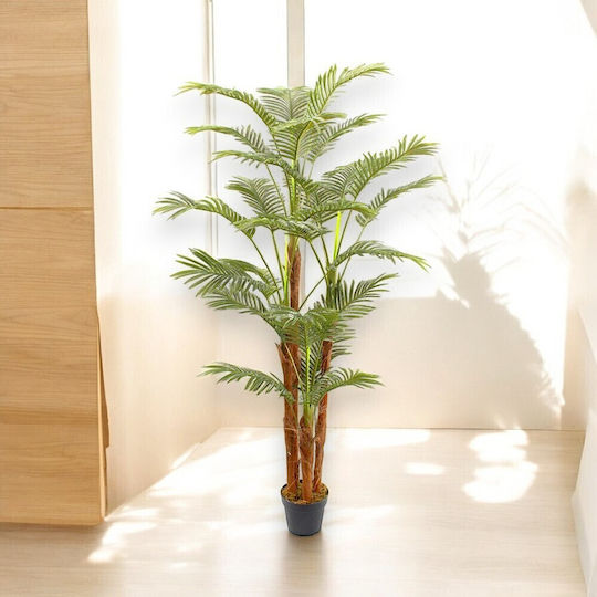 Plantă artificială Areca 21 frunze ghiveci din plastic 180 cm