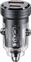 Usams US-CC175 Φορτιστής Αυτοκινήτου με Θύρες 1xUSB-A 1xType-C