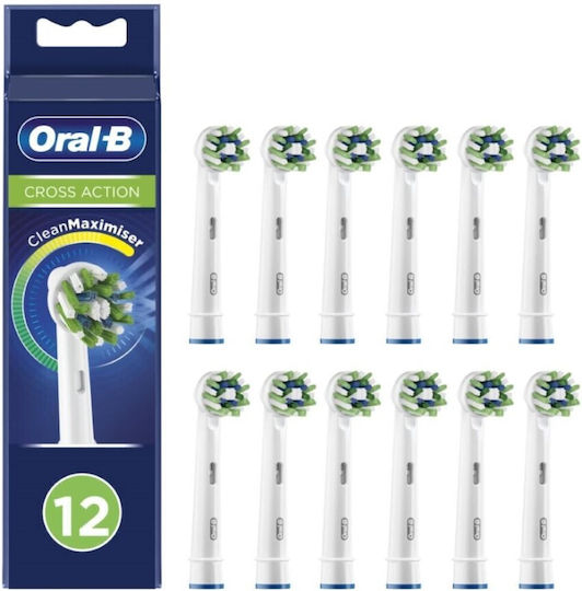 Oral-B CrossAction CleanMaximizer Replacement Heads for Electric Toothbrushes 12pcs