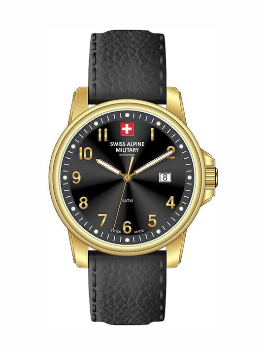 Swiss Alpine Military by Grovana Leader Watch with Battery Mechanism Swiss Alpine Military by Grovana Leader Watch with Battery Mechanism