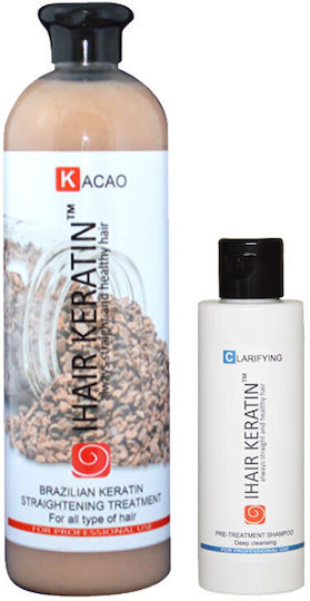 Keratin Cocoa Treatment Kit + Clarifying Shampoo 500 Ml