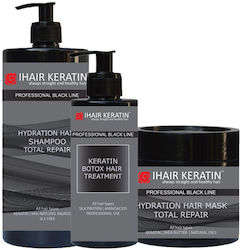 Botox Treatment Kit 300ml Shampoo 1 Liter 500ml Mask Black Line Botox Treatment Kit 300ml Shampoo 1 Liter 500ml Mask Black Line