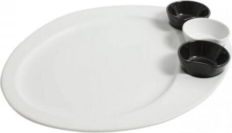 Soler Hispania Serving Platter made of Porcelain White 34x28cm