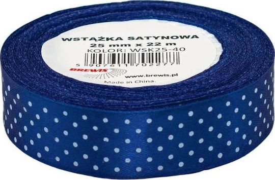 Brewis Brewis Satin Polka Dot Ribbon 25mm Wsk25-40 Brewis
