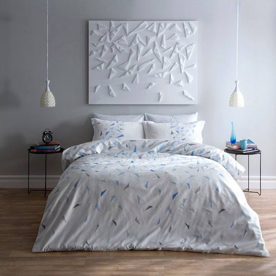 Tac Set Huse Pentru Pilote 200x220cm Dublă Cu 4 Fețe De Pernă & 1 Cearșaf Crystal