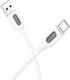 Borofone USB 2.0 Cable USB-C male - USB-A PD Λευκό 1m 2362
