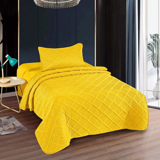 Pucioasa Κουβερλί Σετ Μονό Yellow 160x230cm 2τμχ