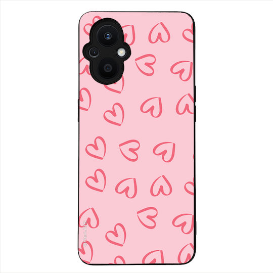 Sonique Heart Series Case for Oppo Reno7 Lite 5G Oppo Reno8 Lite 5G Pink