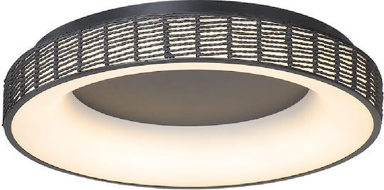 Sun Light Πλαφονιέρα Οροφής 61εκ. Μαύρη από Χαρτί