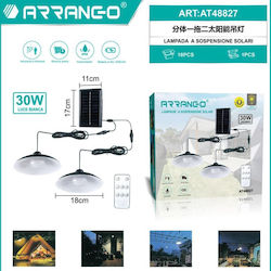 Arrango Κρεμαστό Ηλιακό Φωτιστικό 30W με Ανιχνευτή Κίνησης Arrango Κρεμαστό Ηλιακό Φωτιστικό 30W με Ανιχνευτή Κίνησης