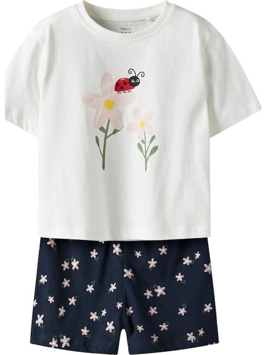 Kinder-Set mit Shorts Sommer 2Stück Bright White