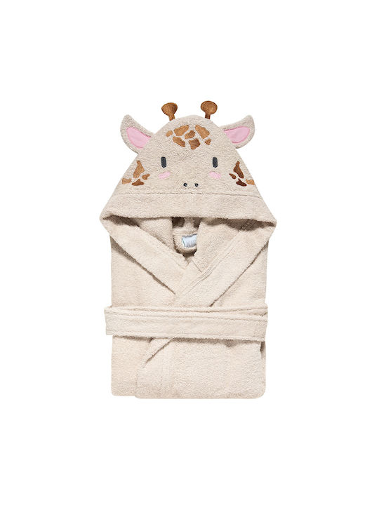 Kentia Kids Hooded Bathrobe Mirage Beige
